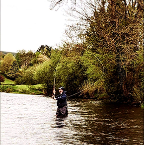 Kevin Collins APGAI-Ireland Double Handed Fly Caster at The Irish Fly Fair 2024