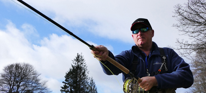 Ian Gordon Spey casting Cadence Rods
